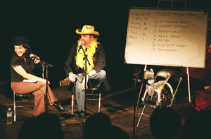 Fiona O'Loughlin, Tomg Gleeson & Erik the Dog.